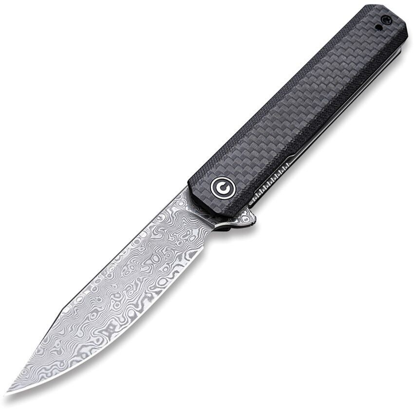 Civivi CIVIVI Chronic Liner Lock Knife Carbon Fiber (3.22" Damascus)