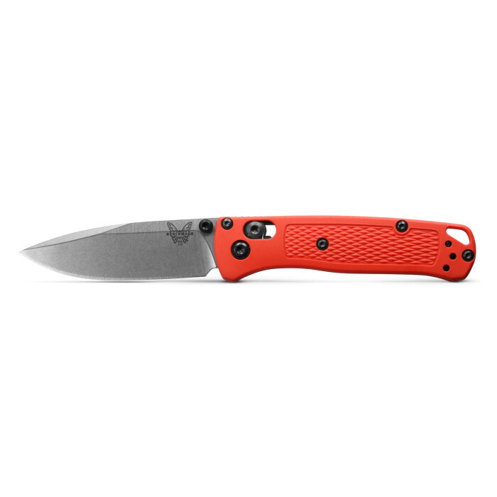 Benchmade Mini Bugout 533-04 AXIS Lock Knife Grivory Mesa Red (2.8" Satin)