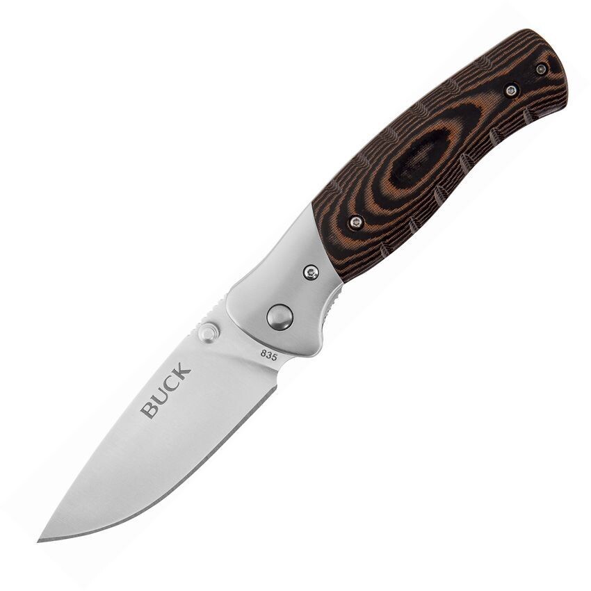 Buck Small Folding Selkirk Knife Micarta (3.25" Satin) 0835BRS-B