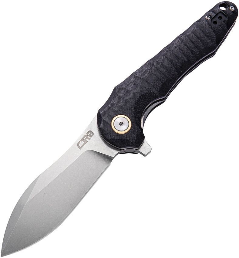 CJRB Cutlery Mangrove Liner Lock Knife Black G-10 (3.5" Stonewash)