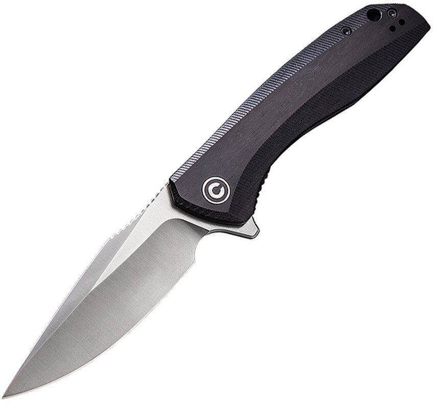 CIVIVI Baklash Flipper Liner Lock Knife Ebony Wood (3.5" Satin) C801E
