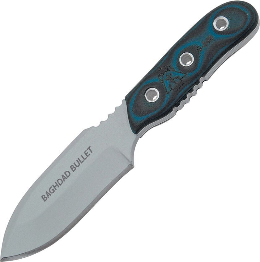 TOPS Knives Baghdad Bullet Fixed Blade (3.5" Gray) BAGD-03