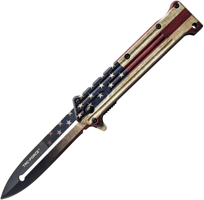 Tac Force Linerlock A/O Flag