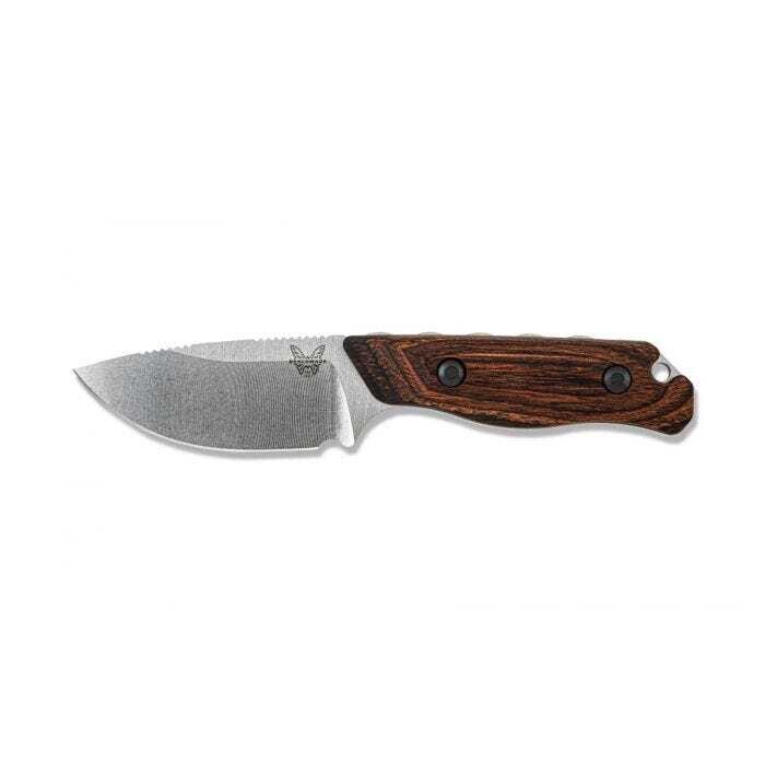 Benchmade 15017 Hidden Canyon Hunter Knife Wood Fixed Blade (2.79" Stonewash)