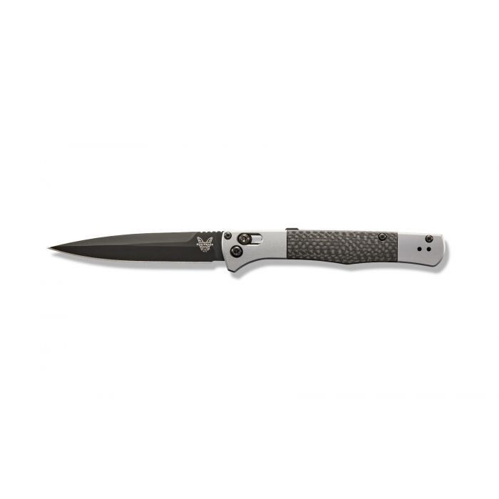 Benchmade Auto Fact AXIS Lock Knife Aluminum/CF (4" Black DLC) 4170BK