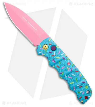 Boker Dessert Warrior Remix Kalashnikov Dagger Automatic Donut Knife (3.25" Pink)