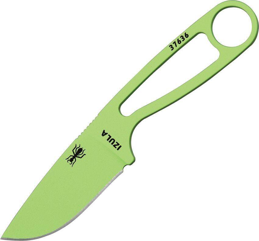 ESEE Izula Fixed Blade Neck Knife (2.875" Venom Green)