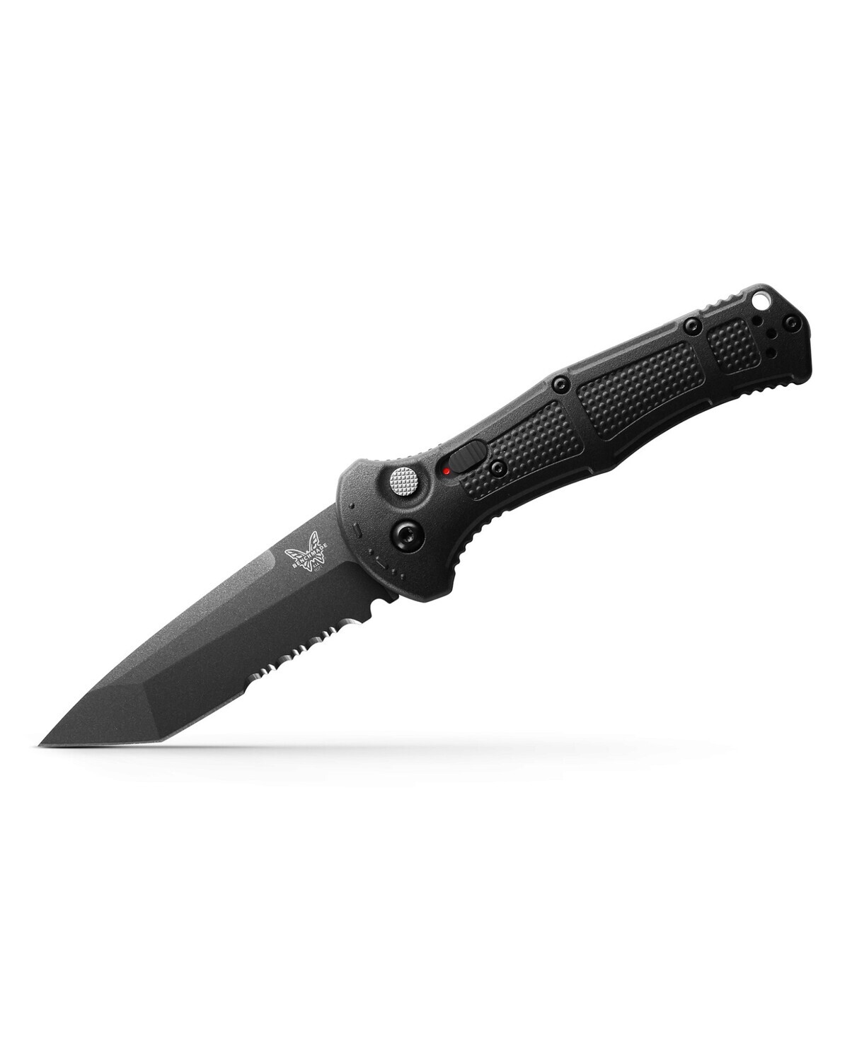 Benchmade Claymore Tanto Automatic Knife Black Grivory (3.6" Black Serr) 9071SBK