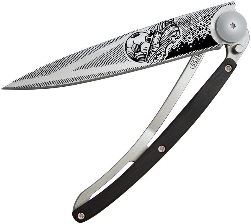 Deejo Goal Tattoo 37g Ultra-Light Knife Ebony Wood (3.15" Gray)