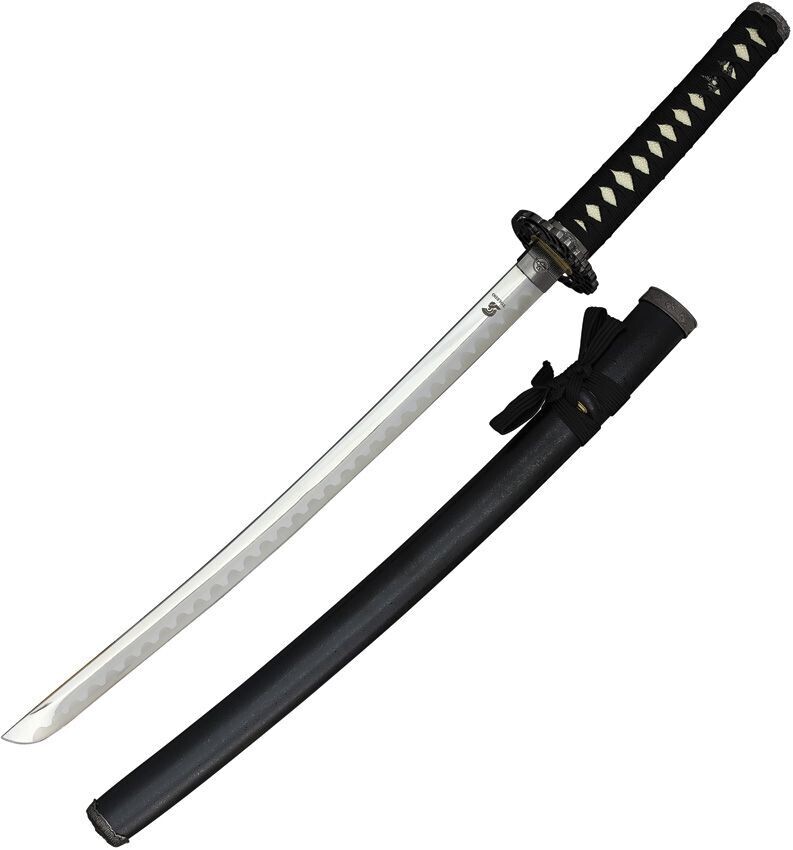 Wakizashi Crane Tsuba Samurais Art CI193 193