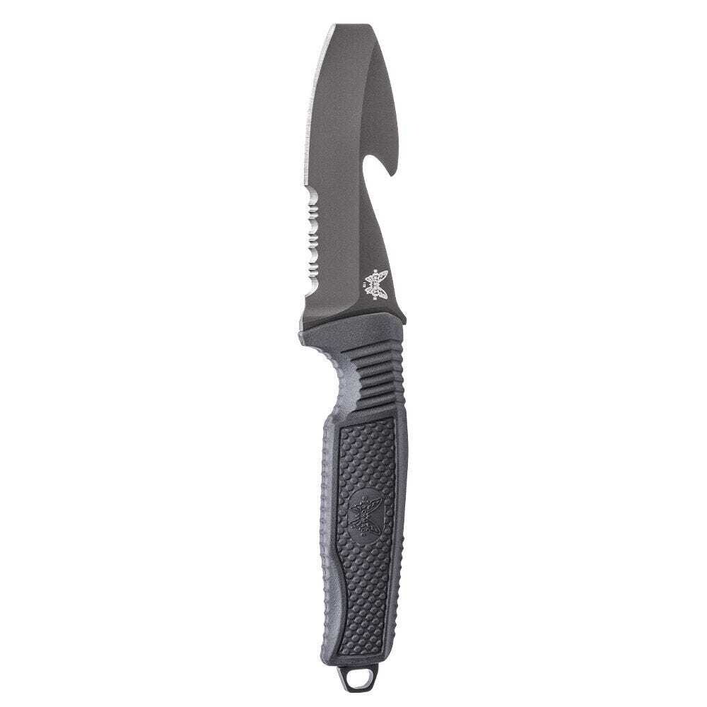 Benchmade H2O Fixed Blade Dive Knife Black Santoprene (3.5" Black Serr) 112SBK-BLK