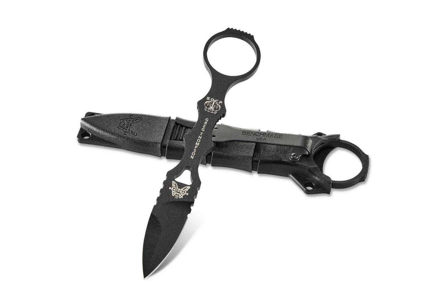 Benchmade Mini SOCP Fixed Blade Knife (2.2" Black) 177BK