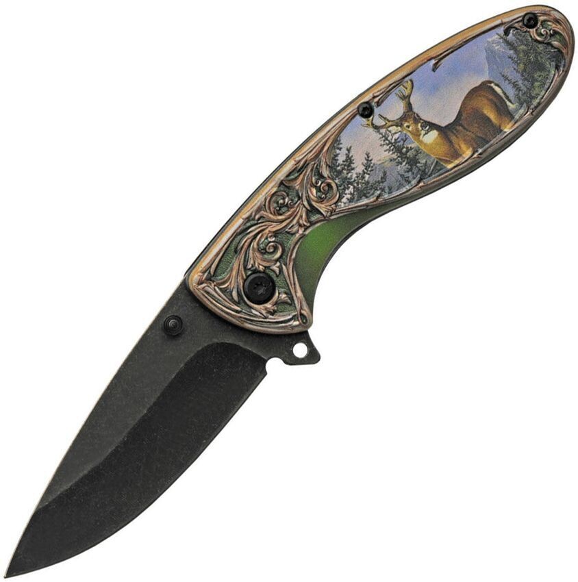 Rite Edge Pagosa Springs Engraved Wildlife Knives, Animal: Deer