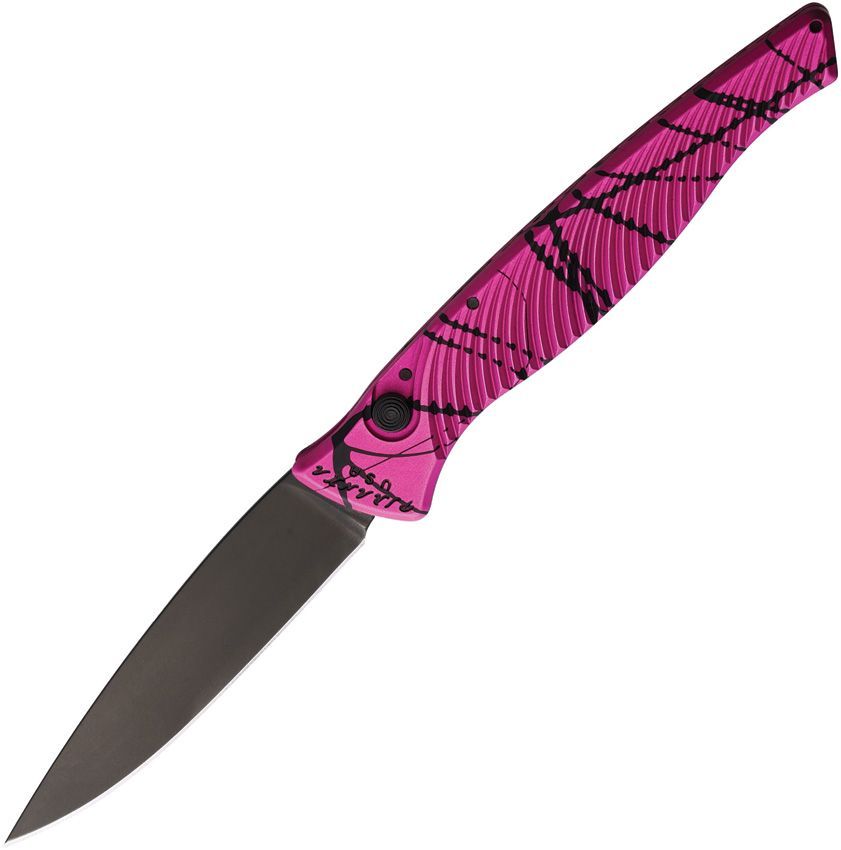 Piranha DNA Automatic Knife Pink Tactical (3.25" Black)