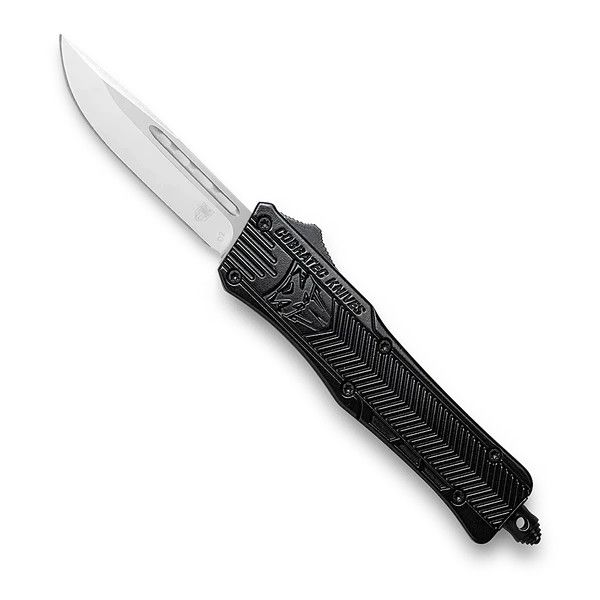 CobraTec CTK-1 OTF Knife, Color: Black, Size: Small, Blade Type: Drop Point