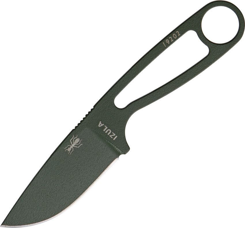 ESEE Knives Izula Olive Drab Survival Neck Knife w/ Sheath OD Green
