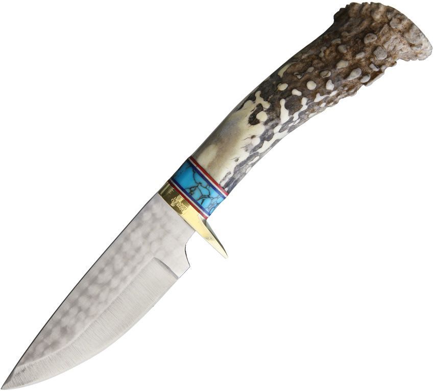 Ken Richardson Drop Point Large Hunter Turquoise Inlay Handle