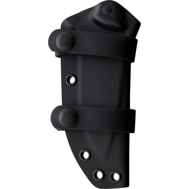 TOPS Knives Silent Hero 4 Fixed Blade Knife Black Smooth Micarta (4.25" Black)