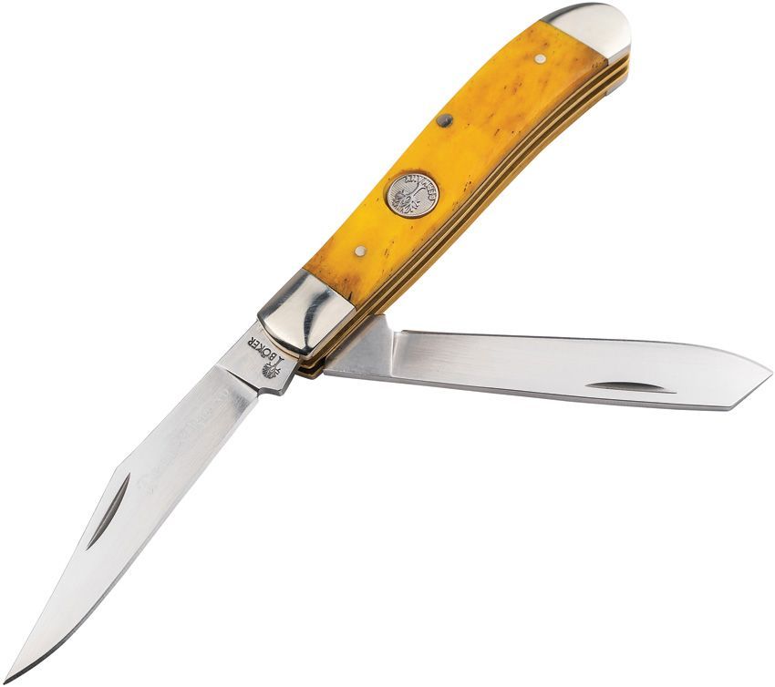 Boker Mini Trapper Smooth Yellow