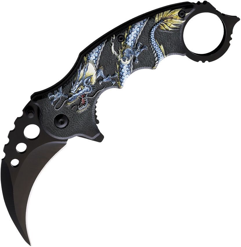 Elite Edge Blue Dragon Karambit A/O