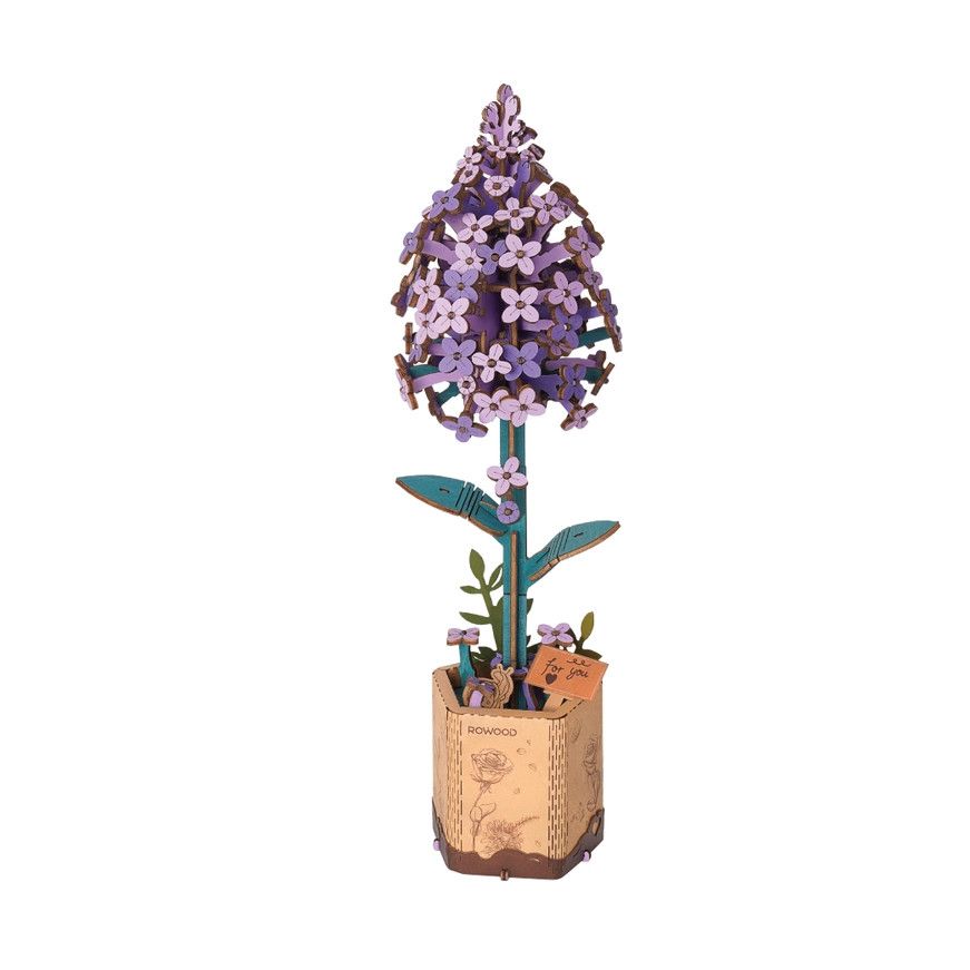 Hands Craft 3D Wooden Flower Puzzle, Type: Lilac