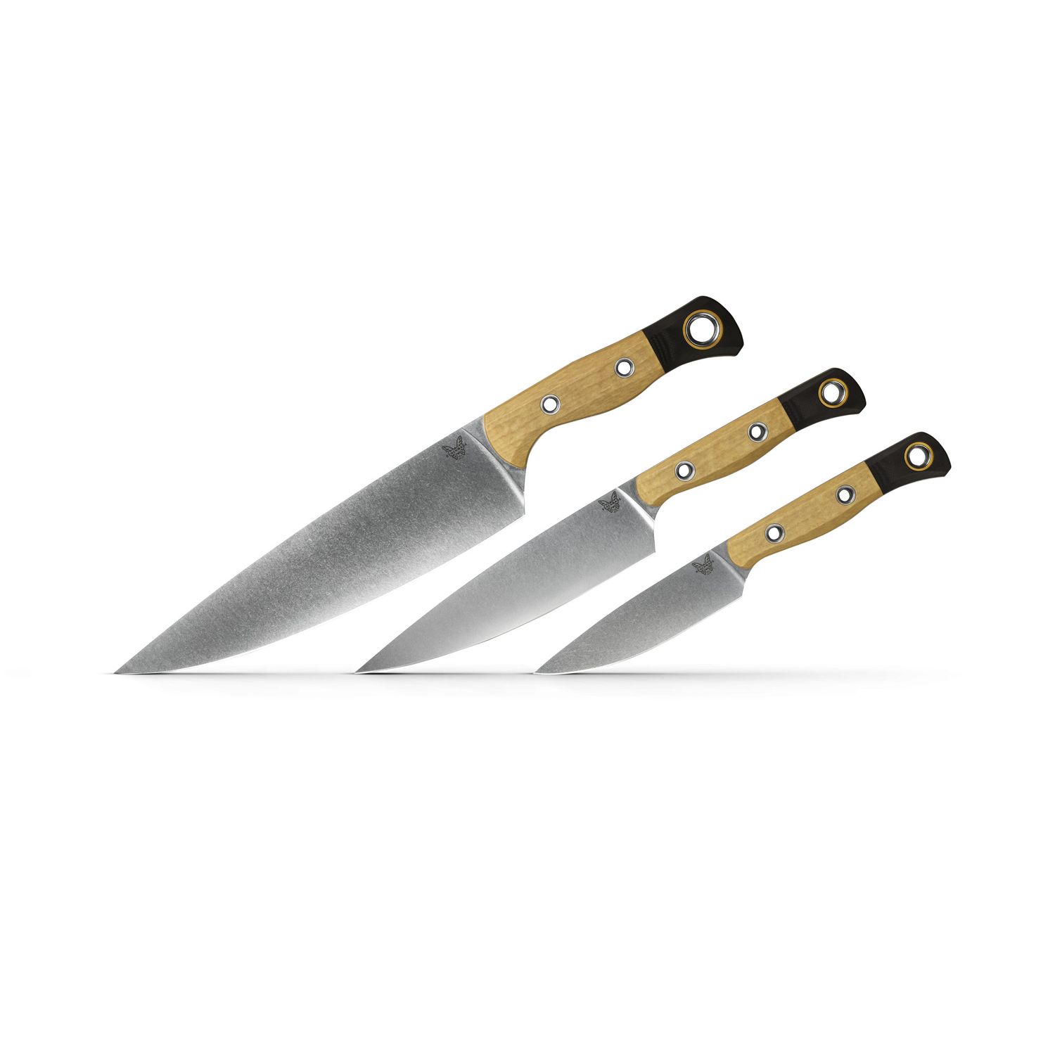 Benchmade 3 Piece Cutlery Set Richlite Maple Handle 4000-02