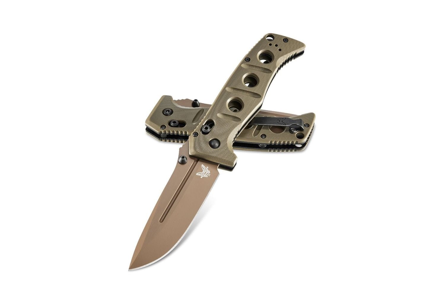 Benchmade Adamas AXIS Lock Knife Olive G-10 (3.8" FE) 275FE-2