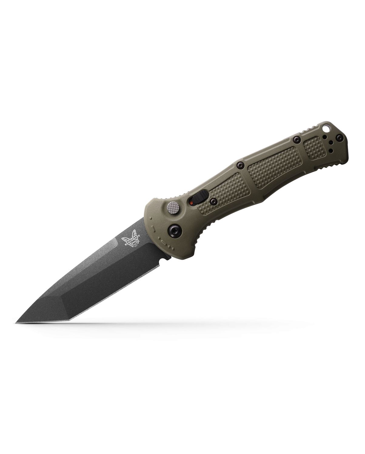 Benchmade Claymore Tanto Automatic Knife Ranger Green (3.6" Black) 9071BK-1