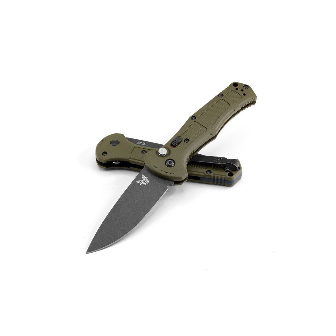 Benchmade Claymore Automatic Knife OD Green Grivory (3.6" ) 9070BK-1