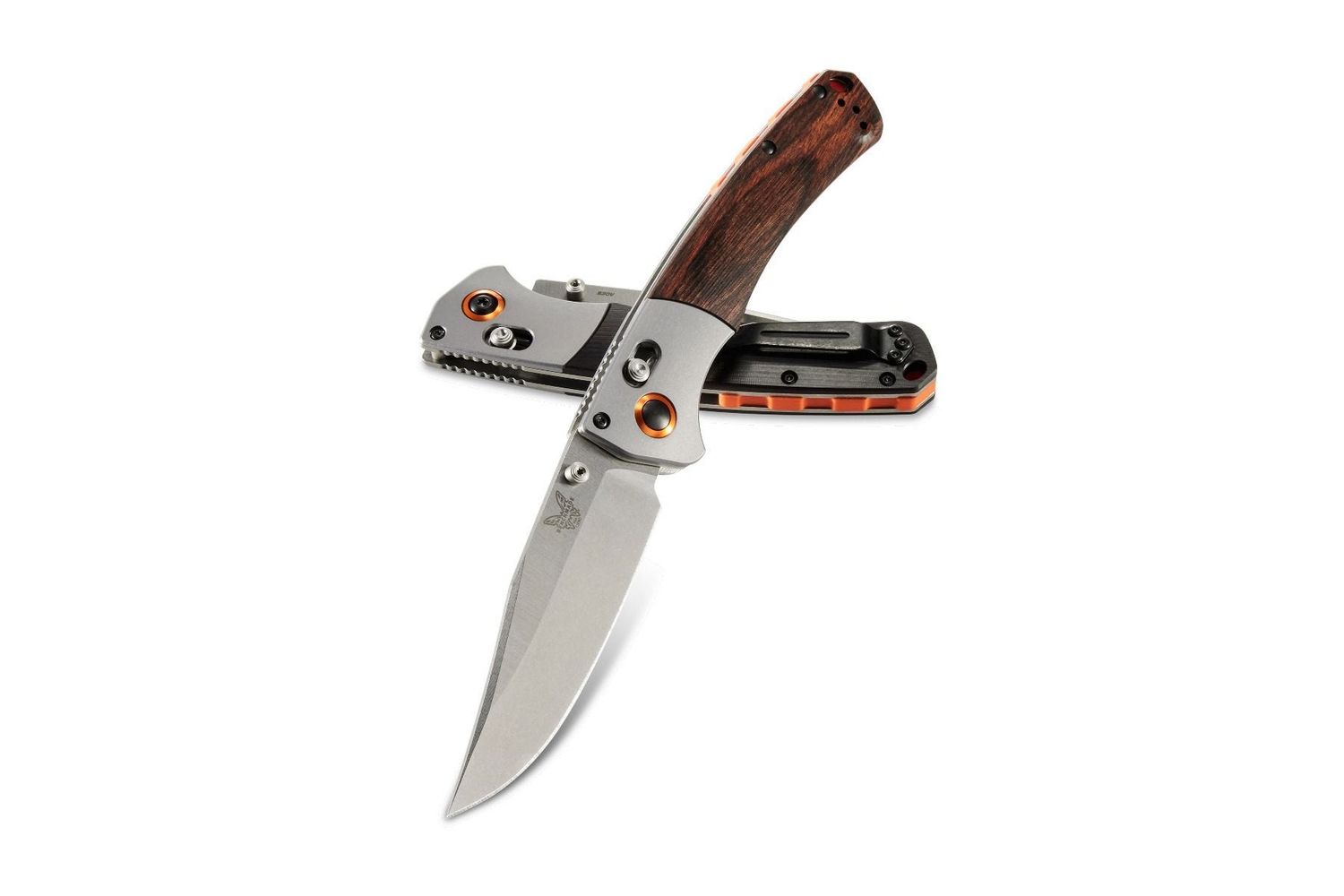 Benchmade Hunt Crooked River AXIS Lock Knife Dymondwood (4" Satin) 15080-2