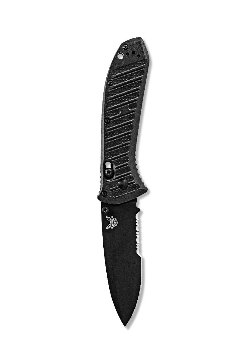 Benchmade Presidio II AXIS Lock Knife Black CF-Elite (3.72" Black Serr) 570SBK-1
