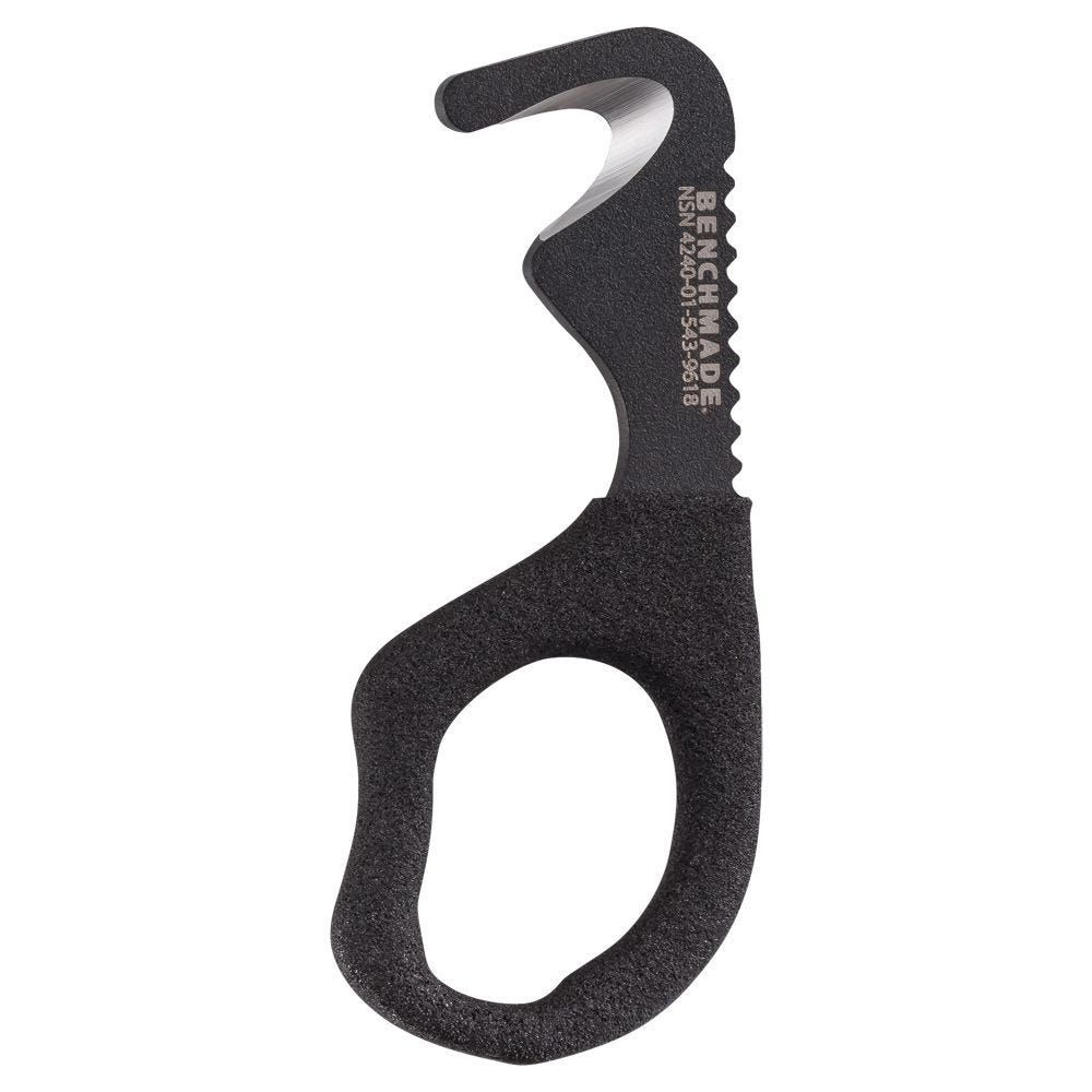 Benchmade Rescue Hook Strap Safety Cutter 7-BLKW w/ Black Nylon Sheath