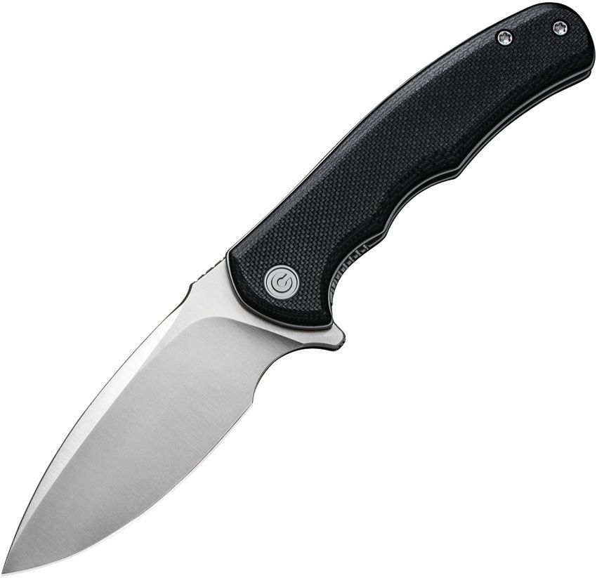 CIVIVI Mini Praxis Flipper Liner Lock Knife Black G-10 (2.98" Satin D2)