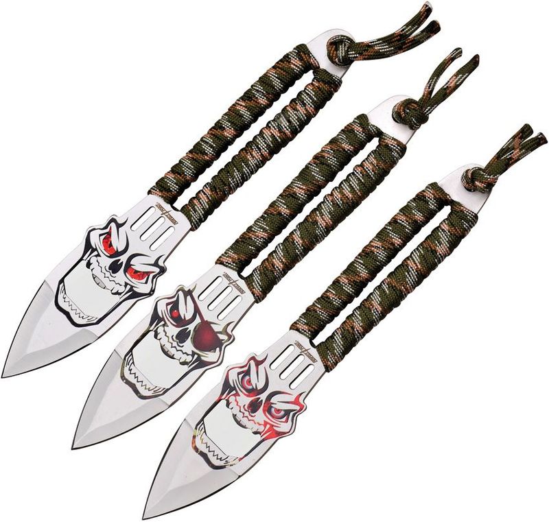 Perfect Point Skull Throwing Knife Set