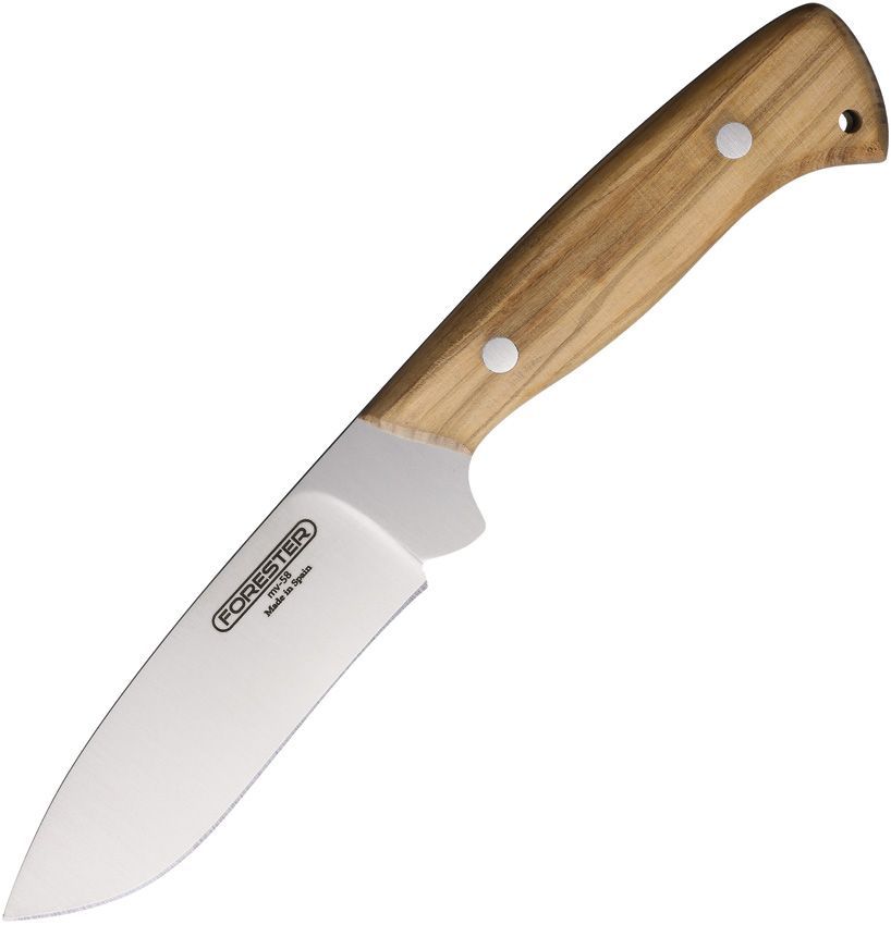 Forester 009O Sauer Satin Fixed Blade Knife Olive Wood Handles