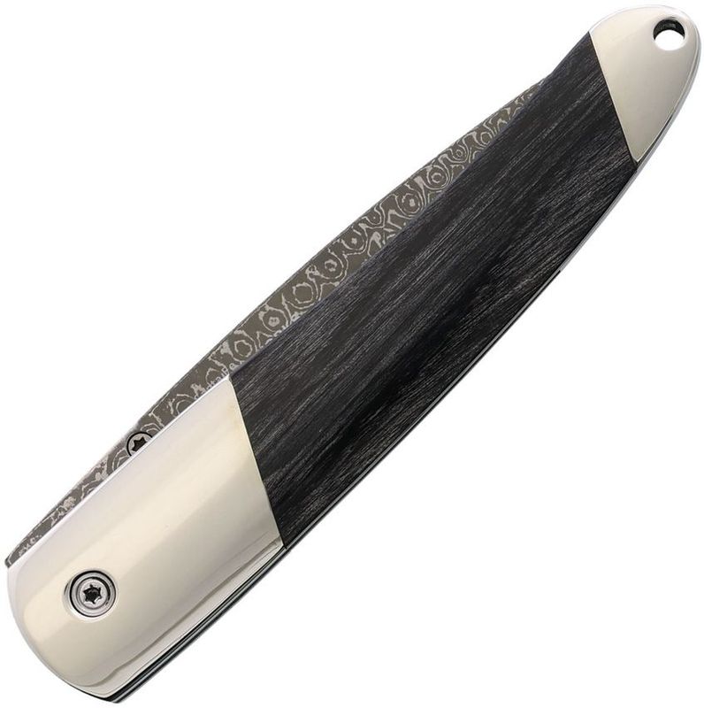 Santa Fe Stoneworks Damascus Linerlock Blood Stone