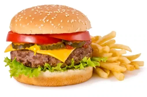 Beef Burger with Fries
