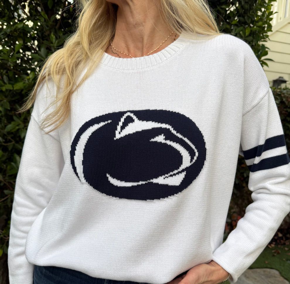 Sweater - Penn State Nittany Lion - White - Medium