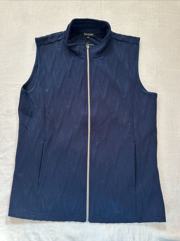 Vest - Zipper - Navy - Large