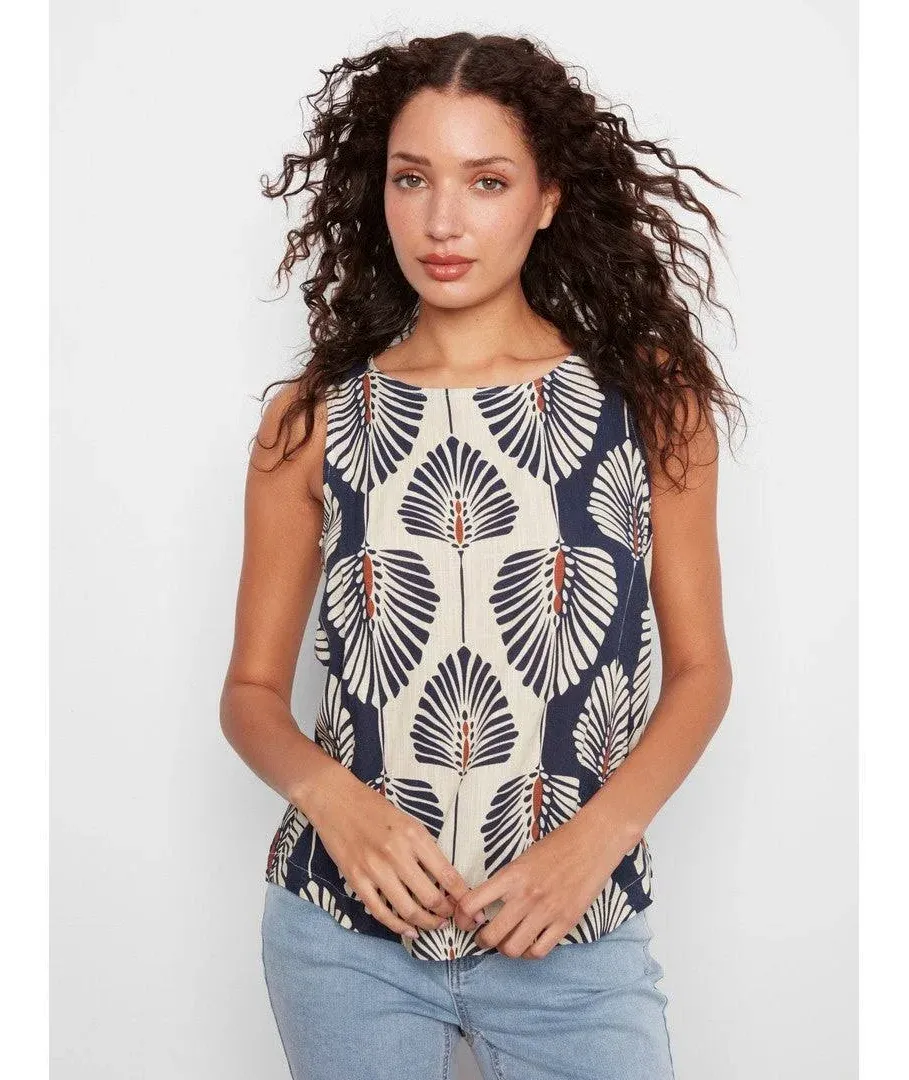 Top - Tahiti Blue Palm - Small