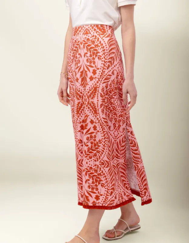 Skirt - Jersey - Castillo Fern Pink -  Large