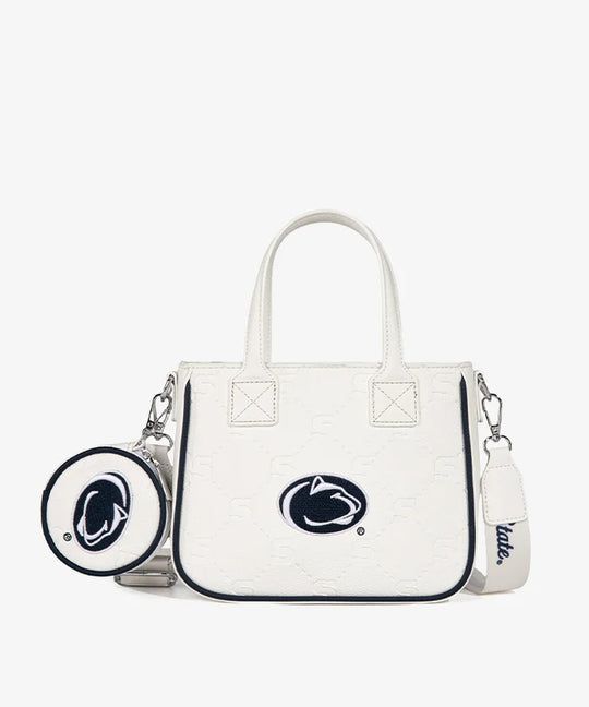 Purse - PSU Embossed w/Coin Pouch - White