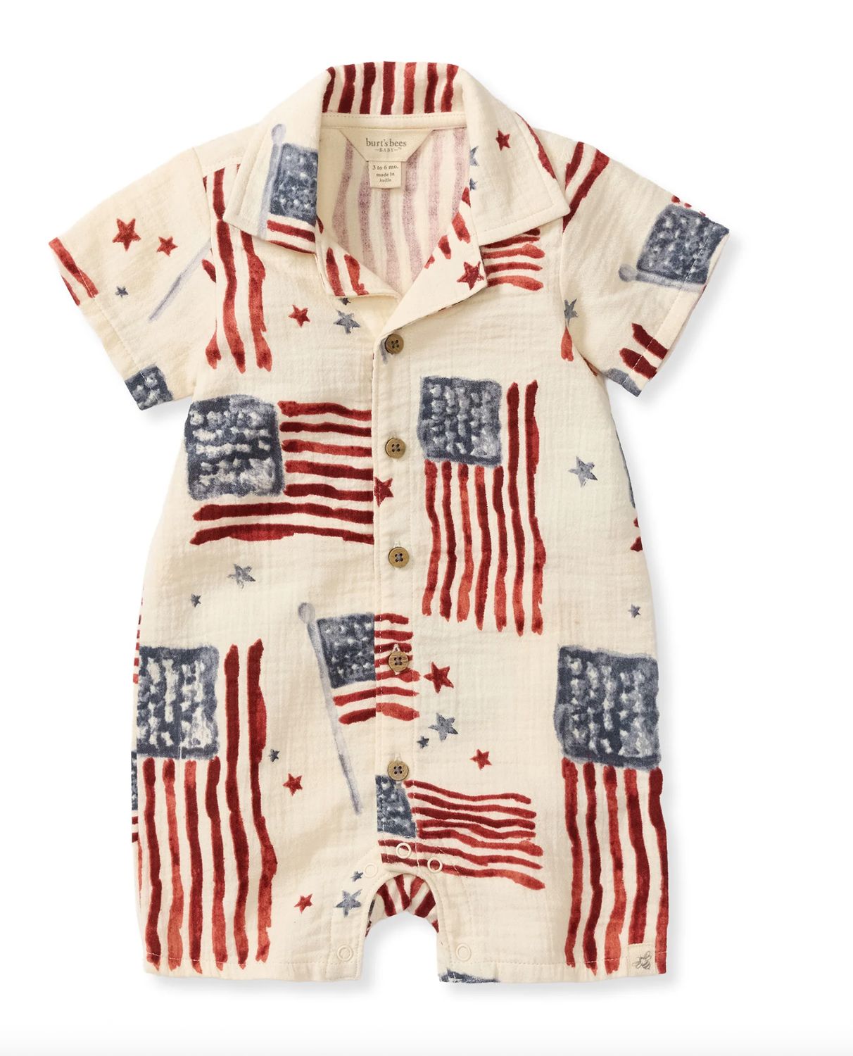 Romper - American Flag - 3-6 Months