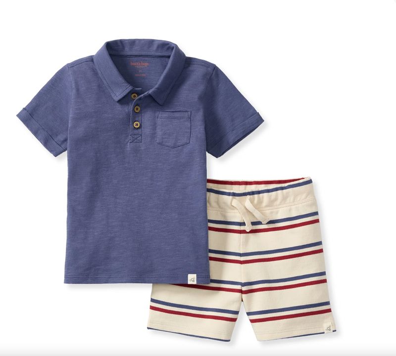 Shorts Set - USA Stripe - 12 Months