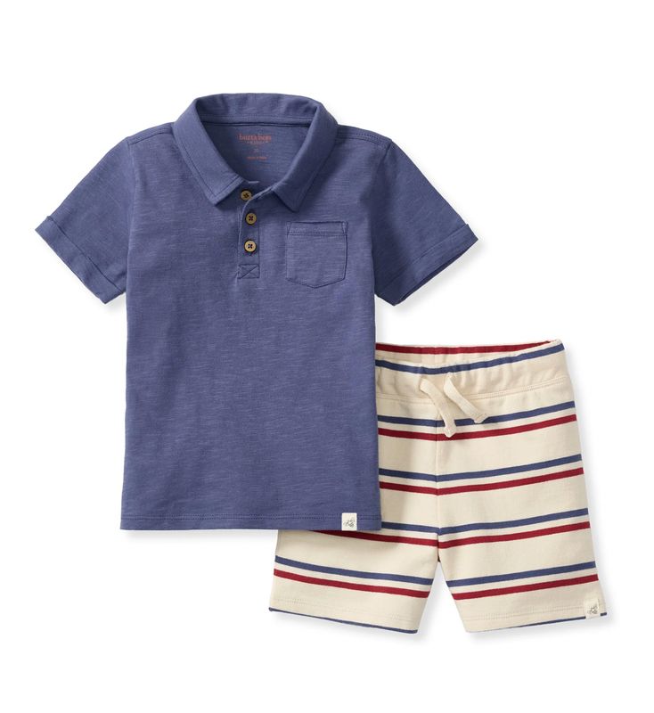 Shorts Set - USA Stripe -6-9 Months