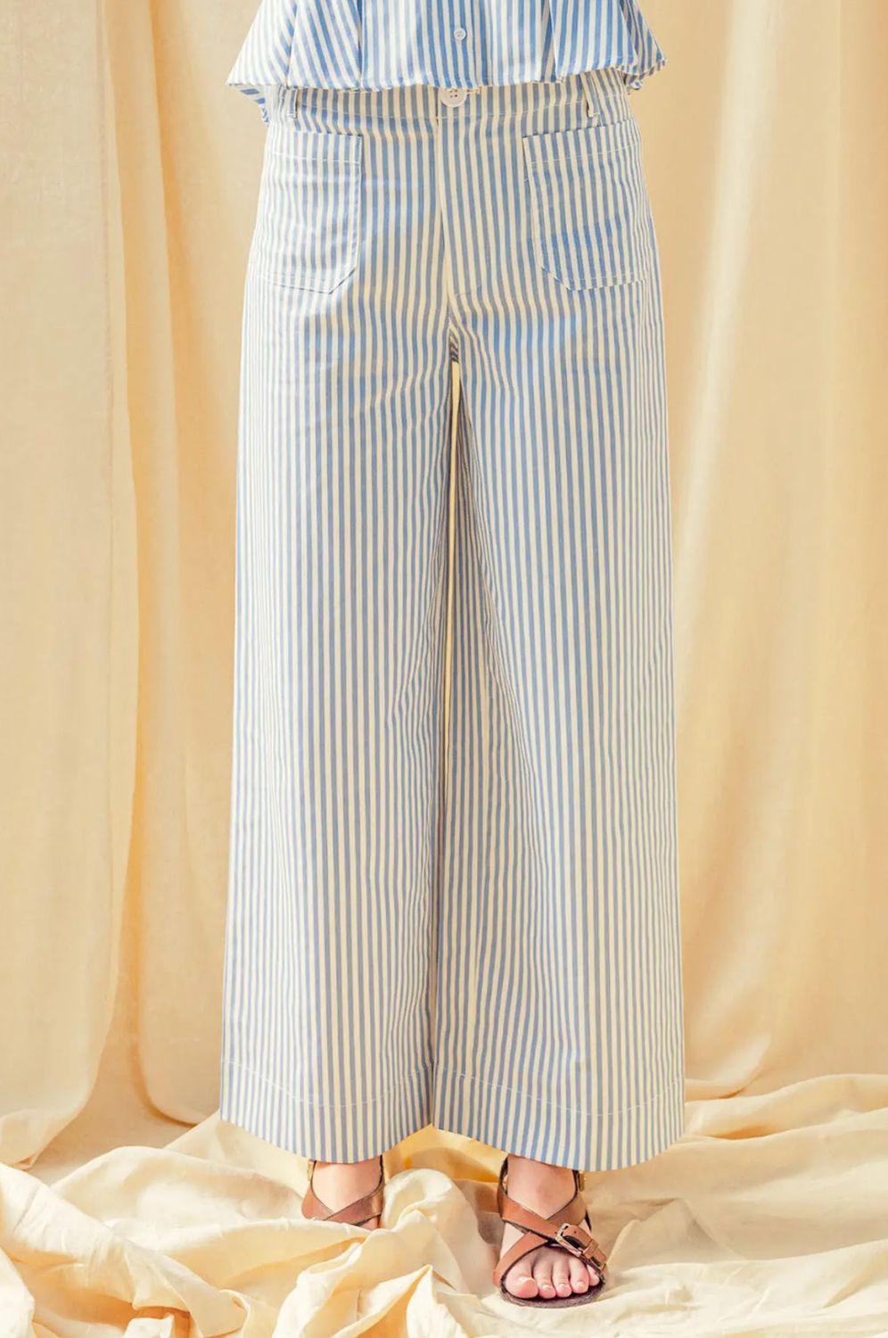 Pant - Striped - Blue - Medium