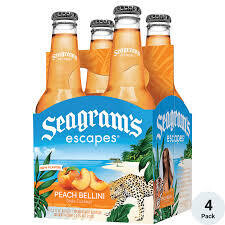 Seagram&#39;s Escapes - Peach Bellini 4pk Bottle
