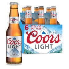 Coors Light 6pk Bottle