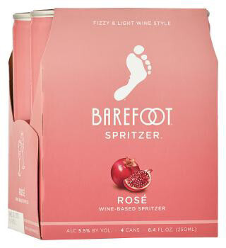 Barefoot Wine - Rose 4pk Spritzer Can