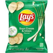 Snacks - Lays Sour Cream &amp; Onion